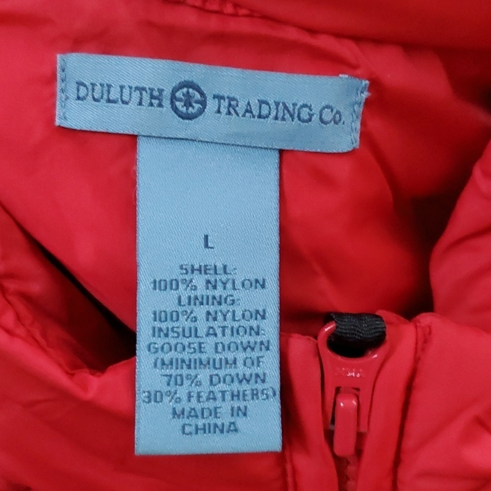 Duluth Trading Co red quilted barn vest - Picture 6 of 7